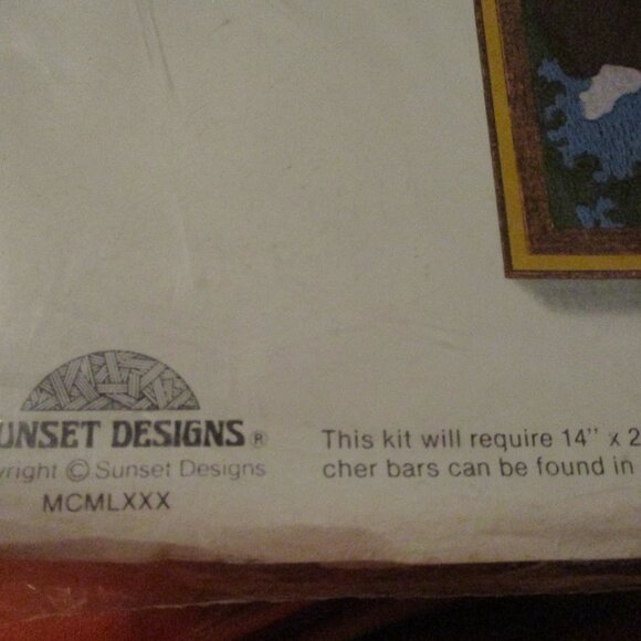 RARE Sunset Stitchery Vintage Christmas Kit Enchanted Forest  1980  #2083 - Picture 5 of 5